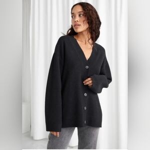 & Other Stories Oversized Button Up Cardigan